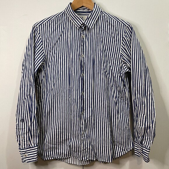 Lanvin Royal Blue Strip Shirt - Picture 1 of 6